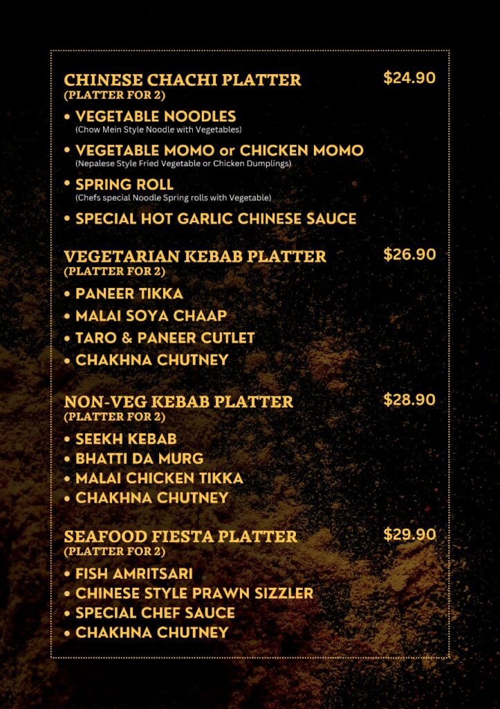 special menu